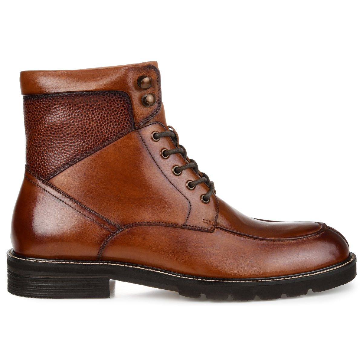 LOWRY | Men's Suede Moc Toe Lace-up Boot | Thomas & Vine