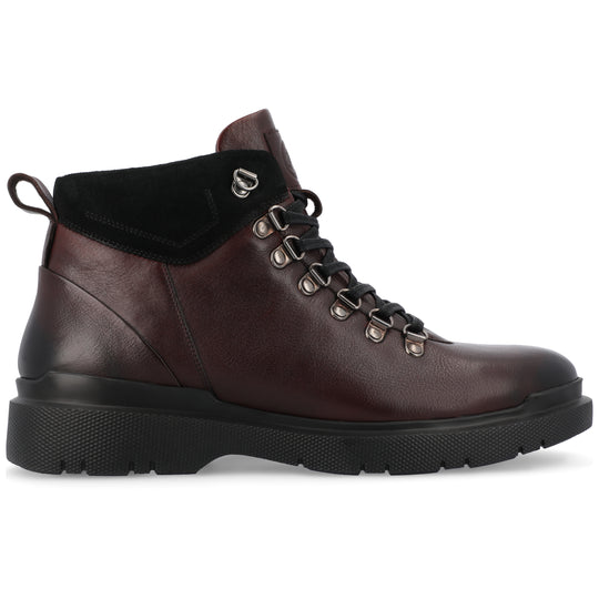 靴 J.M. WESTON GRW Mountain Boots #952 Men's Brown wax calfskin & dark brown nubuck GRW Hiking Boots