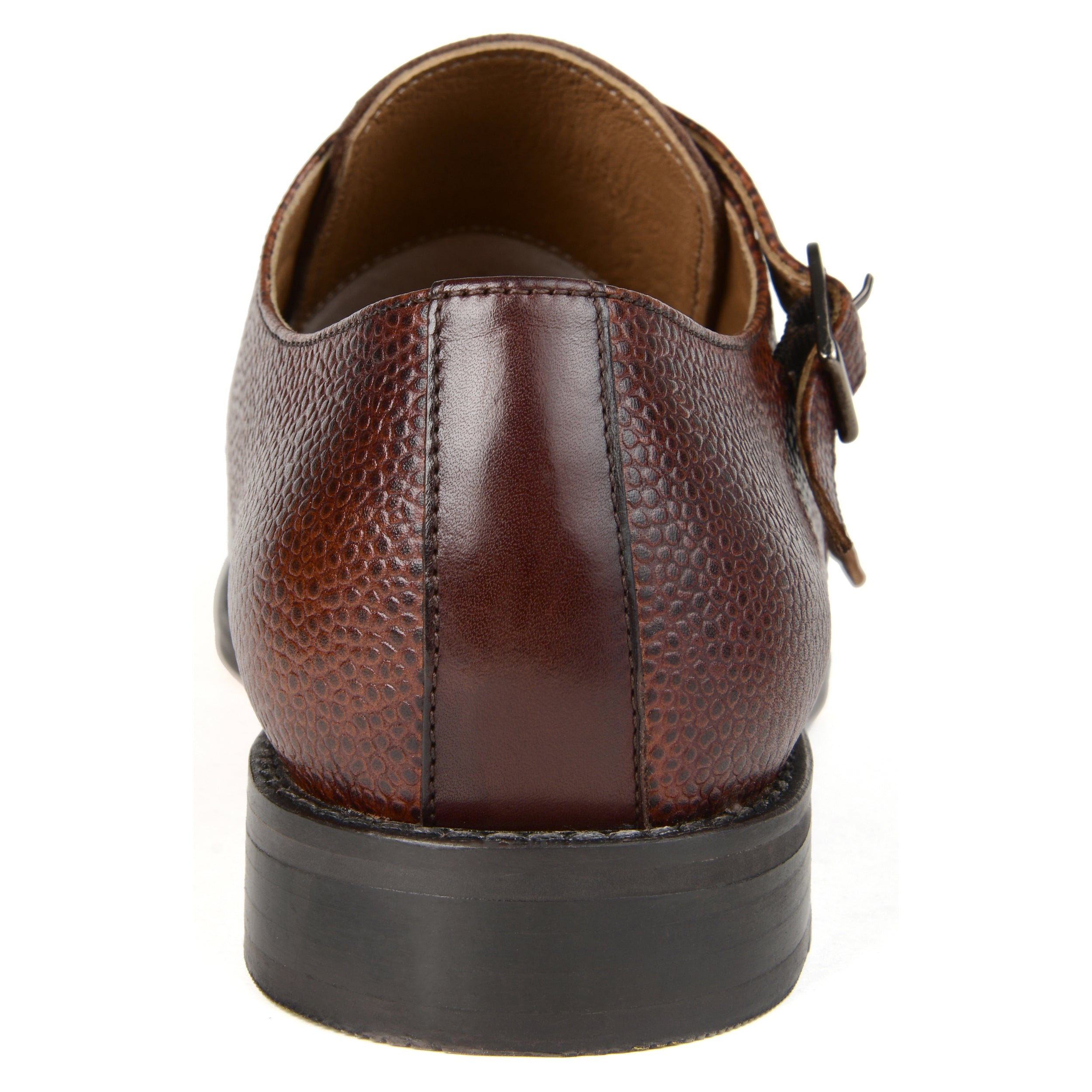 Brown Double Monk Strap Shoes for Men by