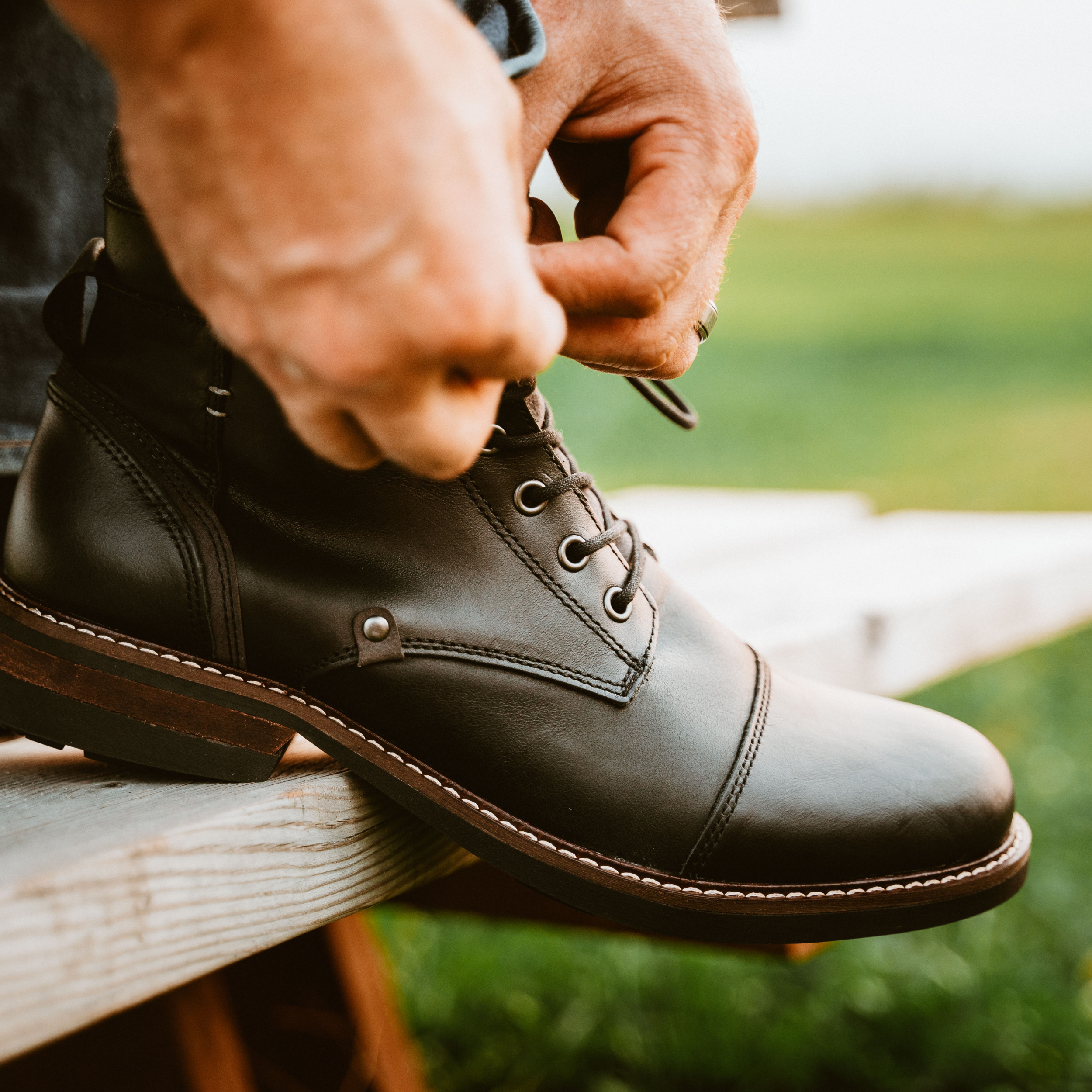 YUKON Men s Casual Lace up Work Boot Thomas Vine