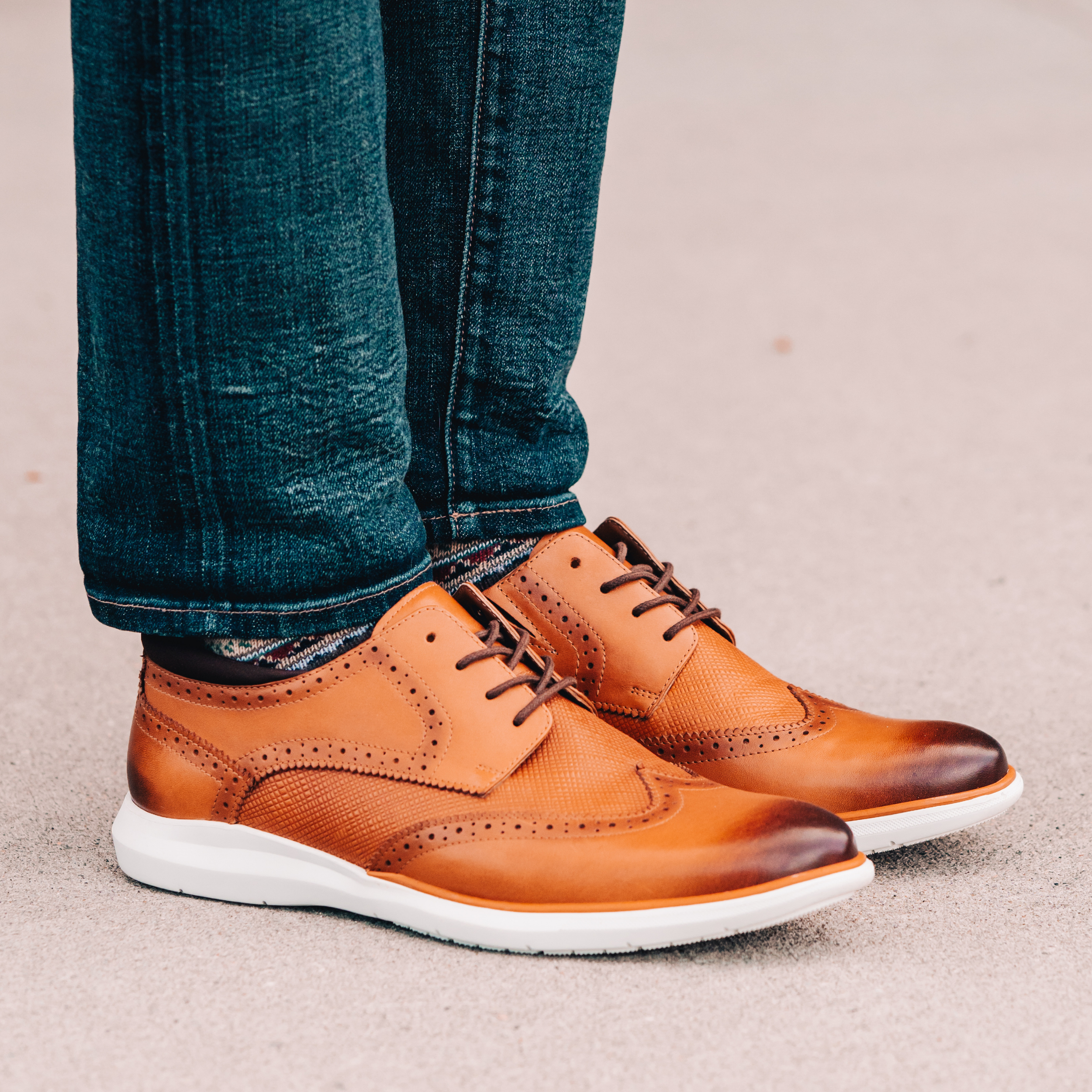 Watson casual hot sale wingtip derby