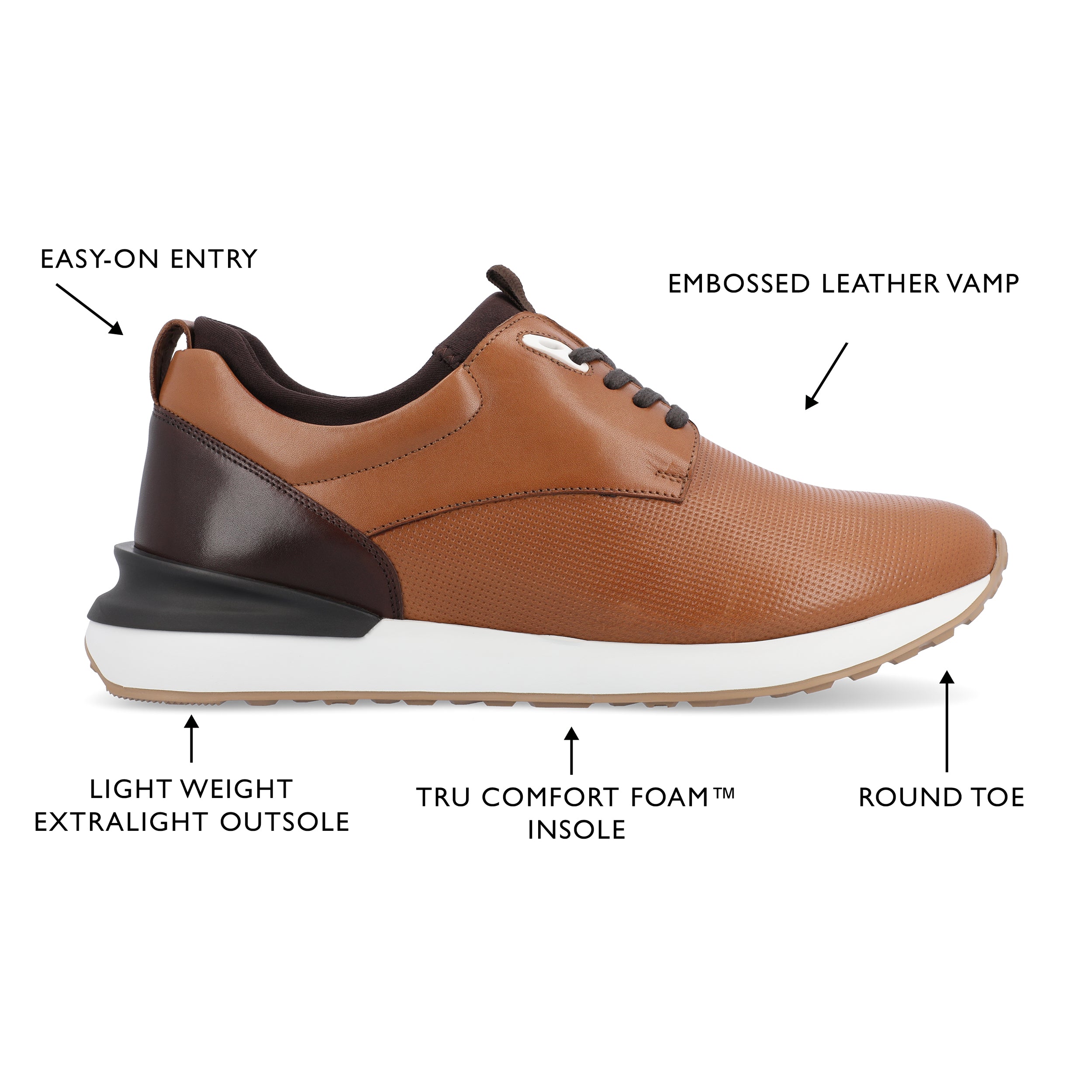 Classic Style Men Lace Up Vintage Leather Shoes Business Casual Shoes  RoundToe Leather Shoes Men Dress Shoes Leather (Brown, 11)