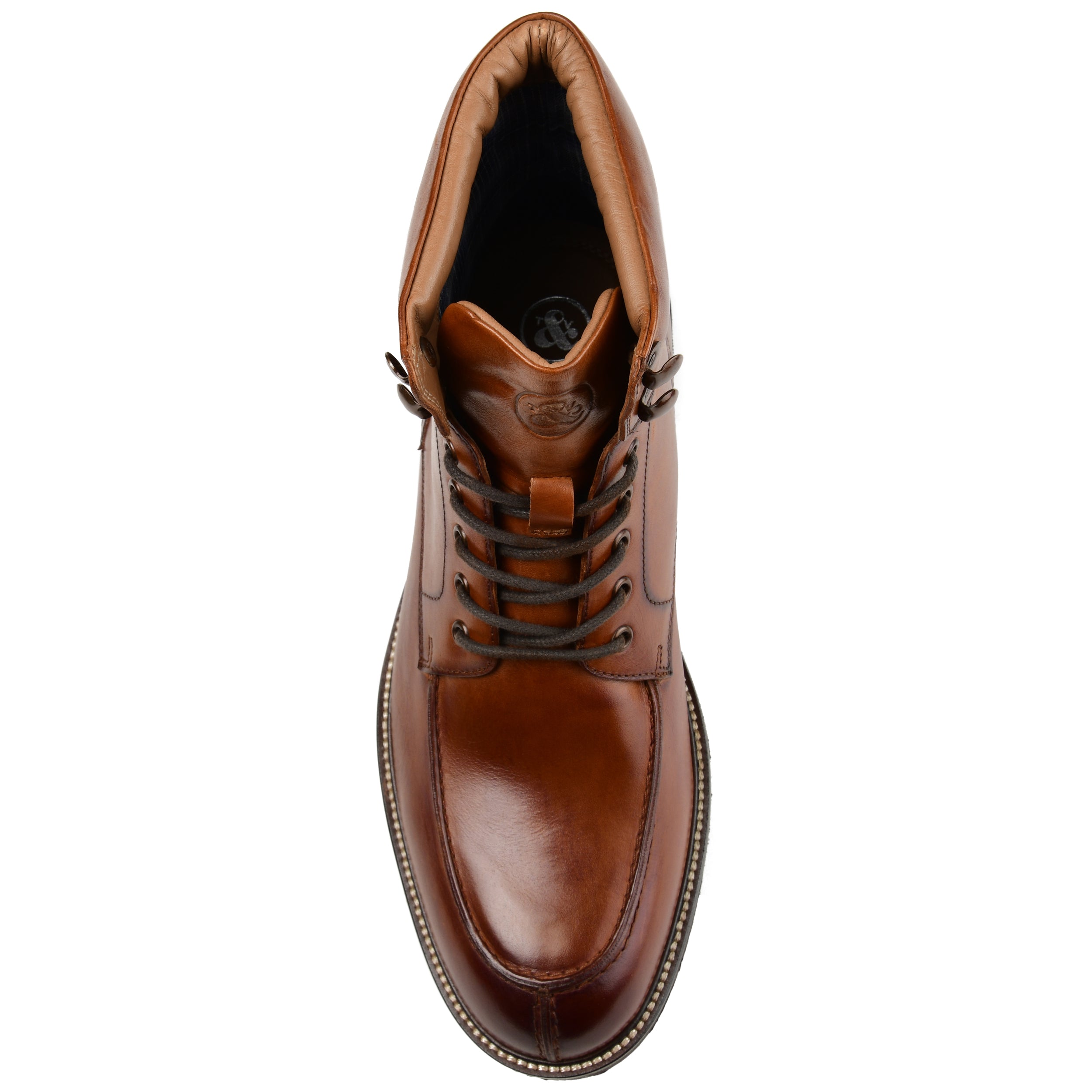 LOWRY | Men's Suede Moc Toe Lace-up Boot | Thomas & Vine