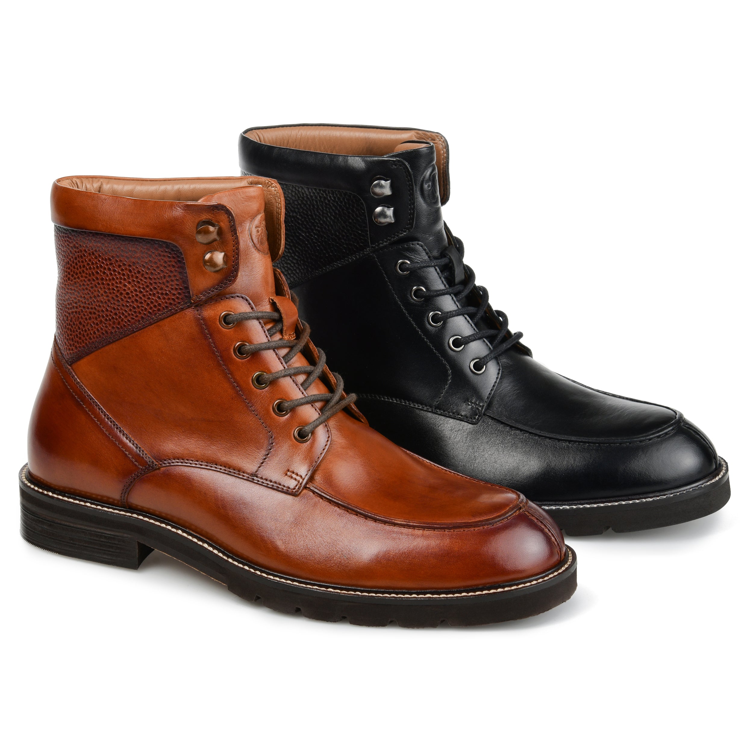 LOWRY | Men's Suede Moc Toe Lace-up Boot | Thomas & Vine