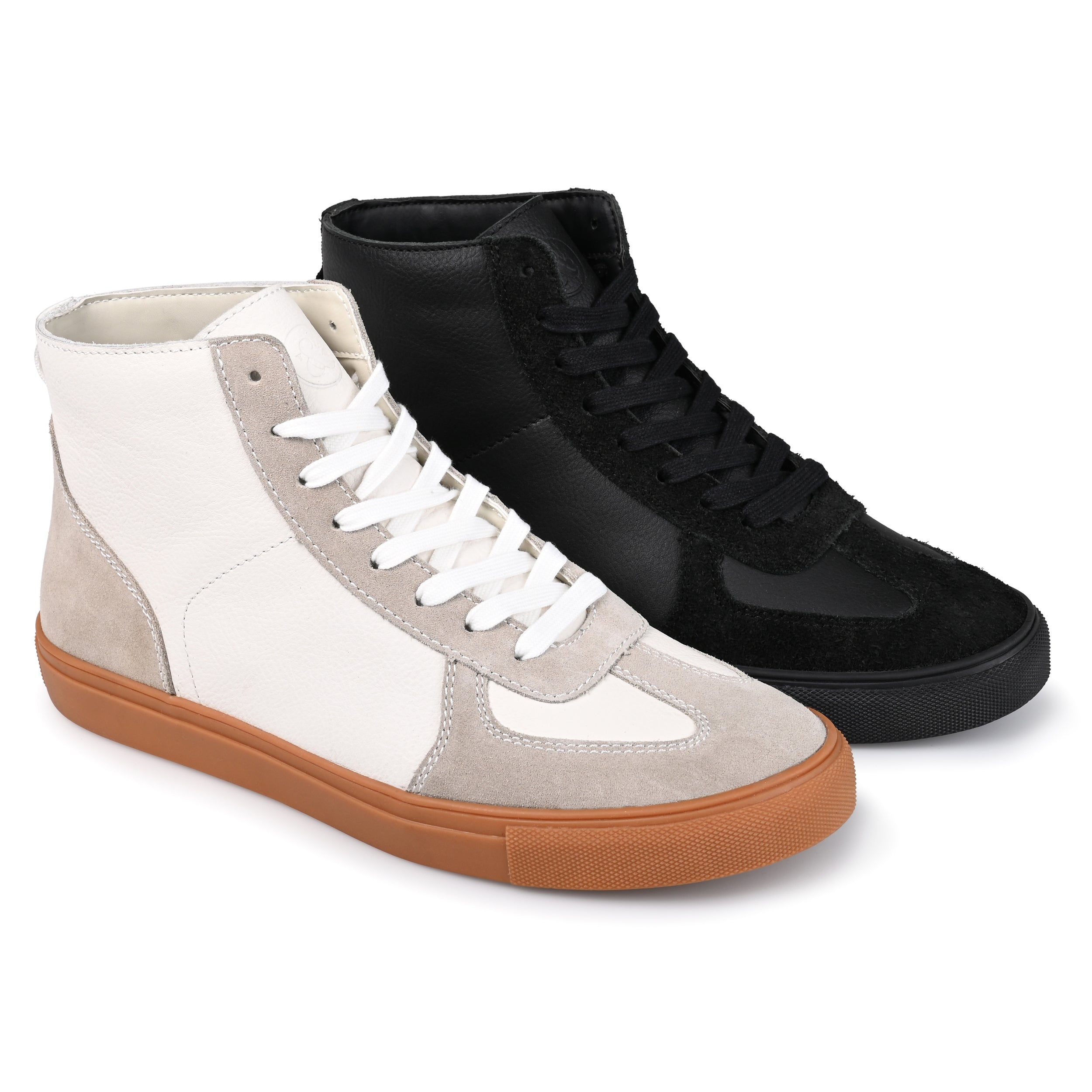 - Genuine Leather Hightop Sneaker Thomas & Vine