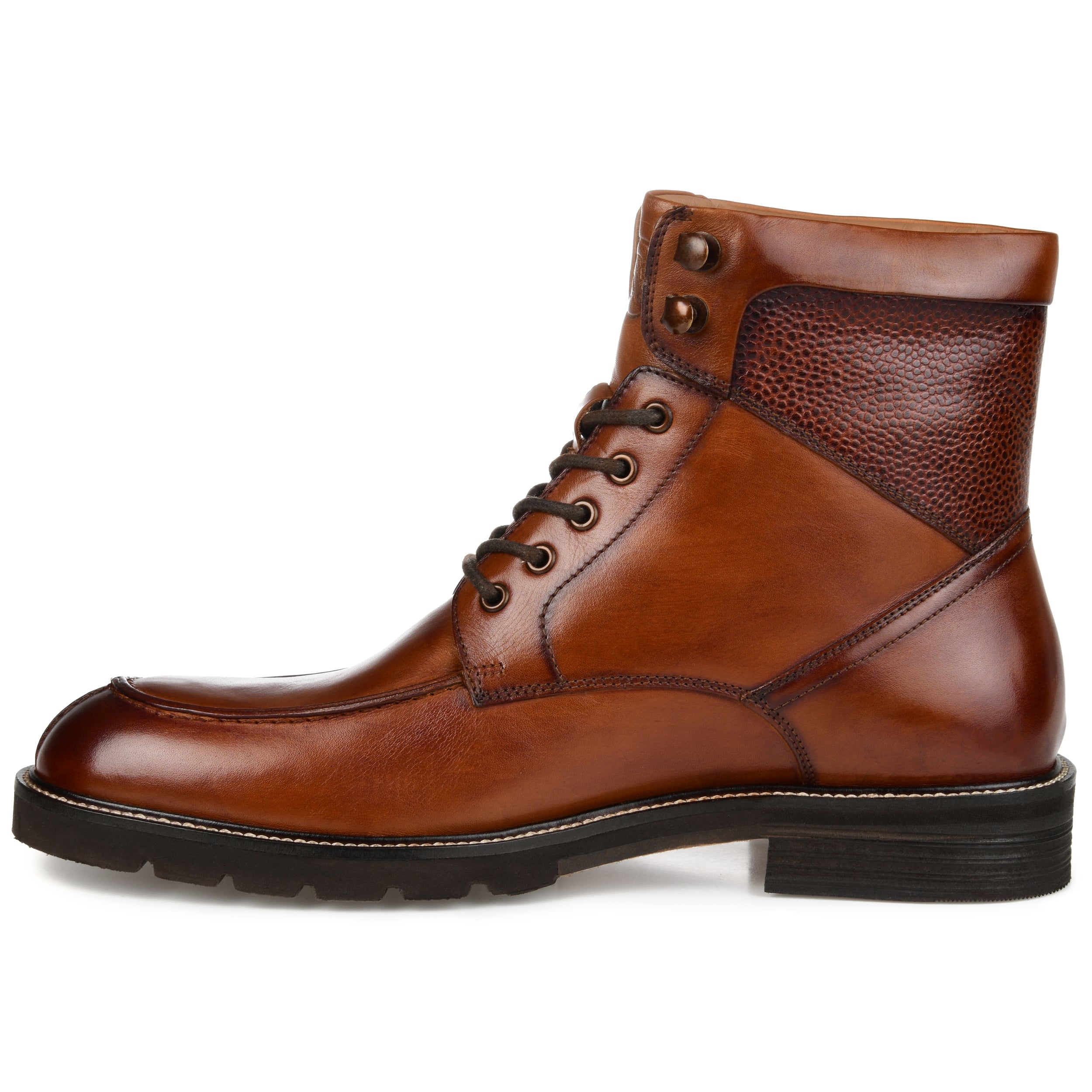 LOWRY | Men's Suede Moc Toe Lace-up Boot | Thomas & Vine